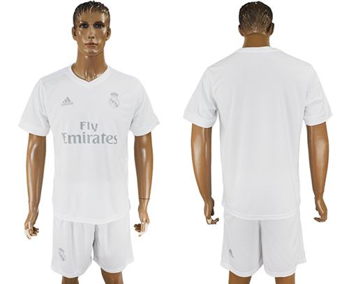 Real Madrid Blank Marine Environmental Protection Home Soccer Club Jersey - Click Image to Close